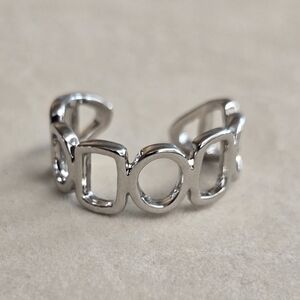 Geometric Silver Ring